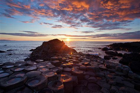 Sunset Over The Giants Causeway Photograph by Gareth Mccormack