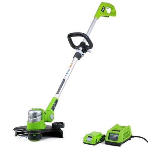 Greenworks 24-volt 12-in Straight Cordless String Trimmer with Edger ...