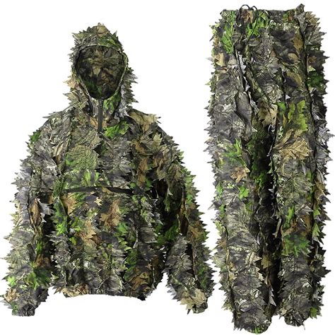 Wholesale Custom Leaf Camo Camouflage Clothing Sniper Ghillie Suit ...