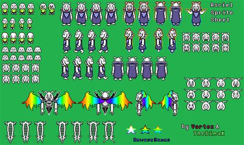 Undertale Asriel Sprite Sheet by TheDimaX on DeviantArt