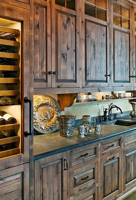 90 Rustic Kitchen Cabinets Farmhouse Style Ideas (68) | Cocinas de ...