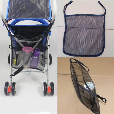 Baby Car Bag Stroller Accessories Magnetic Baby Stroller Organizer Mesh ...