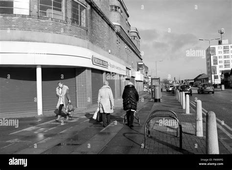 Old Swan, Liverpool, showing the shops that have been shut down to make ...