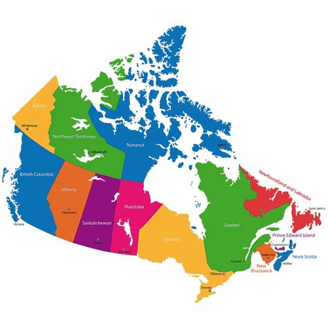 Map Canada Provinces And Capitals – Get Map Update