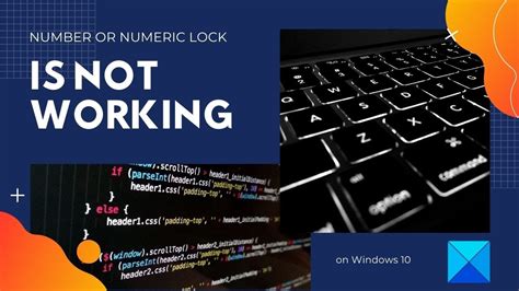 Number or Numeric Lock is not working on Windows 10 - YouTube