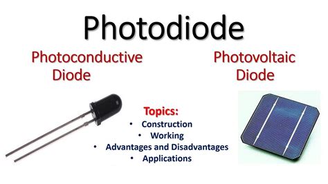 Photodiode Types construction working | Photoconductive cell and ...