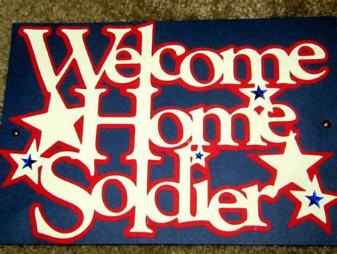 Items similar to Welcome Home Soldier Military Banner on Etsy | Welcome ...