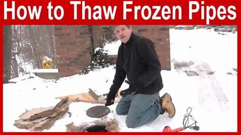 How to Thaw Frozen Pipes - YouTube