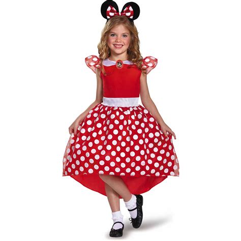 Red Minnie Mouse Basic Plus Child Halloween Costume - Walmart.com