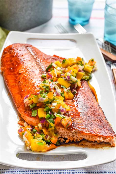 Grilled Salmon with Mango Salsa | NeighborFood