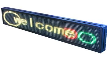 Indoor Programmable LED Sign 24 Inches L X 4 Feet W - Programmable ...