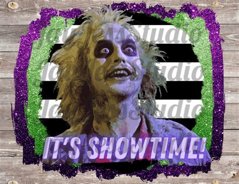 It's Showtime Beetlejuice Digital File Waterslide | Etsy