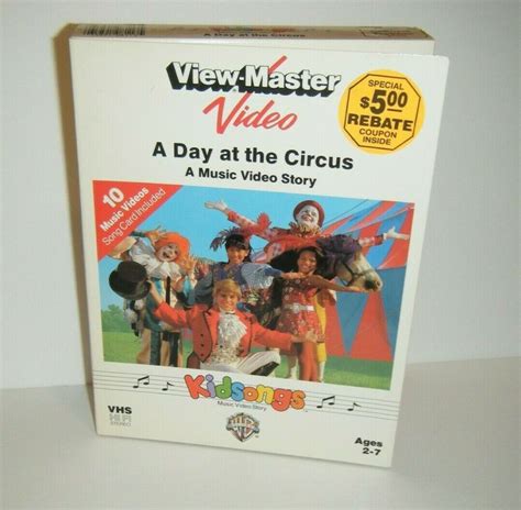 New Sealed KIDSONGS A Day At The Circus View-Master VHS Video Big Box ...