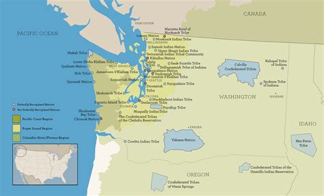 Native American Tribes In Washington State Map - Mexico Map