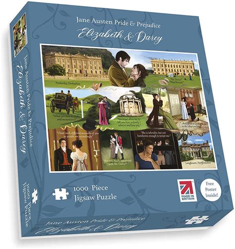 Pride & Prejudice Jigsaw Puzzle 1000 Pcs Jane Austen ...