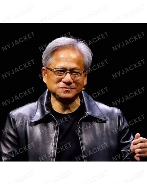 Get Jensen Huang Leather Jacket | New Nvidia CEO Black Jacket