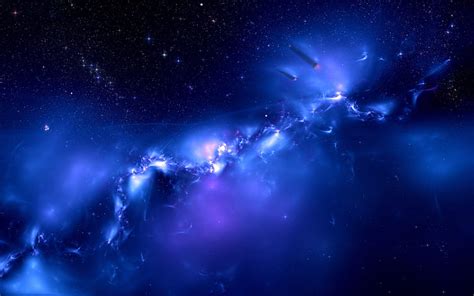 HD wallpaper: Galaxy blue space, distant planets, photo of space ...