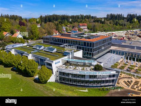 Aerial view above school buildings hi-res stock photography and images ...