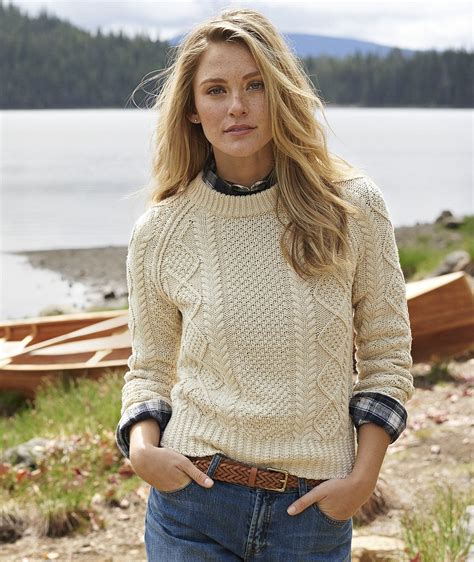 Women's Signature Cotton Fisherman Sweater | Free Shipping at L.L.Bean ...