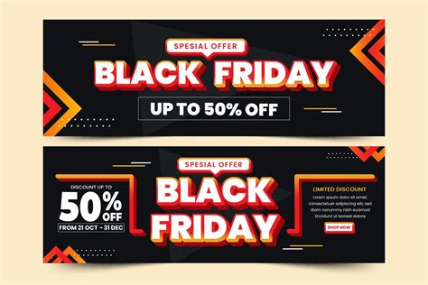 Black Friday Sale Banner Design Template 13308115 Vector Art at Vecteezy