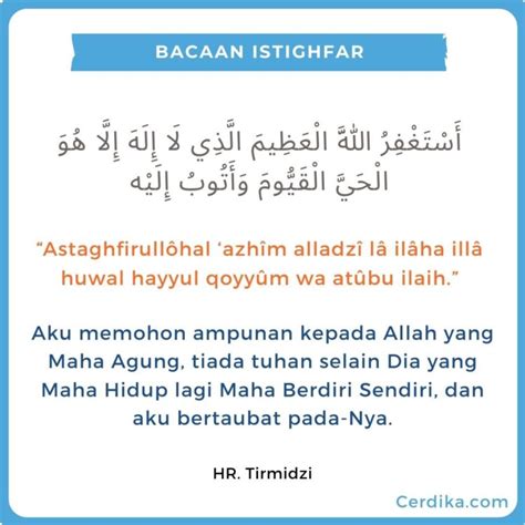 Cara Istighfar Yang Sebenar