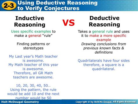 Inductive And Deductive Reasoning Worksheet | Inductive reasoning ...