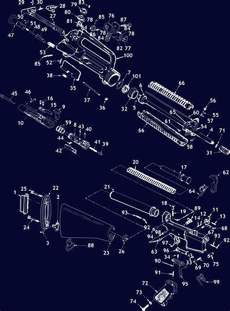 AR-15 Schematic - Exploaded Gun Diagrams, Gun Parts | MidwayUSA