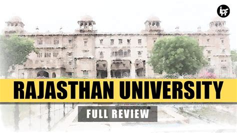 🔴 Rajasthan University Review | Placements | Fees | Campus | Hostel ...