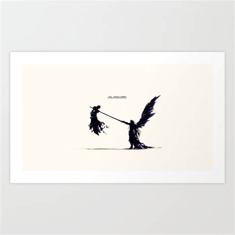 Sephiroth, the one winged Angel Art Print by SciaK | Society6