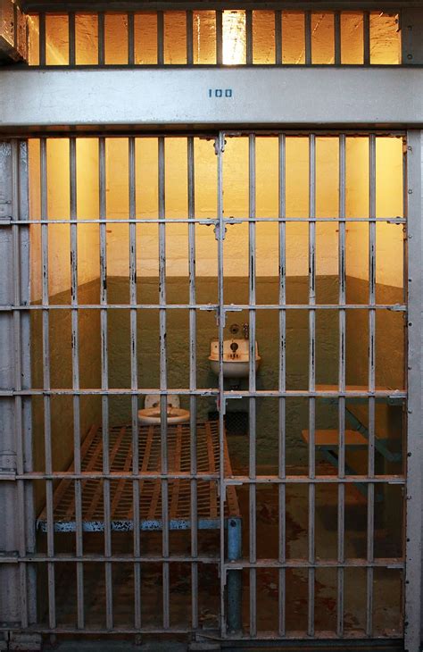 HD wallpaper: closed gray metal gate jail, cell, alcatraz prison, bars ...