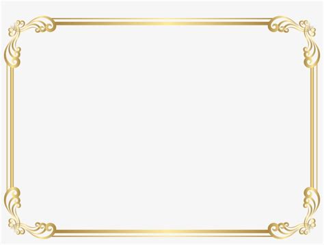 Frame Border Clip Art Png Image - Transparent Gold Border Frame Png ...