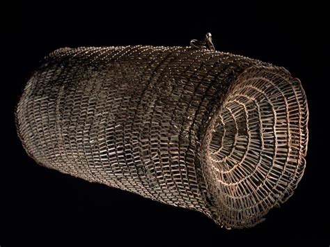 Hīnaki (eel trap), 1800-1900. Part of the Taonga Maori Collection ...