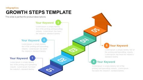 Growth Steps Template for PowerPoint and Keynote Presentation