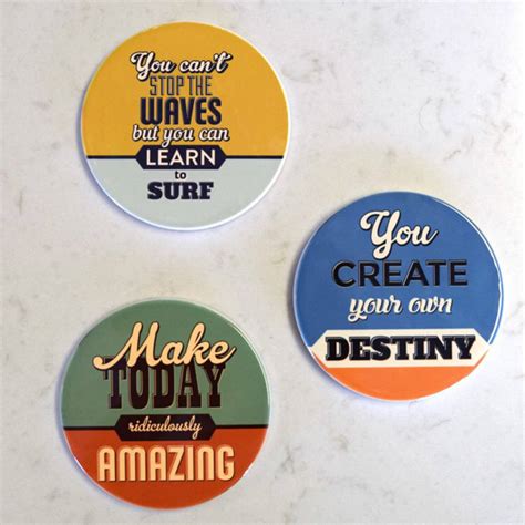 inspirational sayings ceramic drinks coasters by pushka home ...