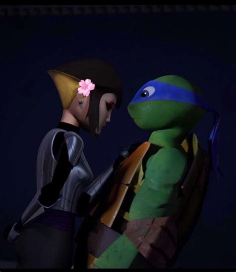 TMNT 2012 Leo and Karai How adorable would this be if it happened?!