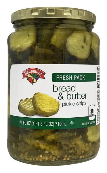 Hannaford Bread & Butter Pickle Chips - 1Source