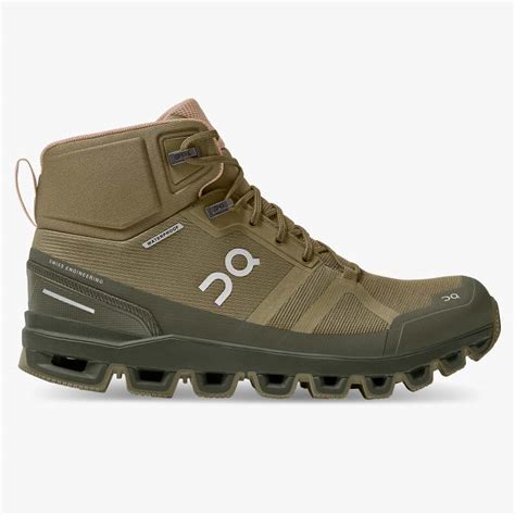 On Running Cloud Shoes Women's Cloudrock Waterproof-Olive | Reed ...