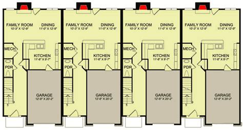 Traditional Fourplex Multi-family House Plan - 83132DC | Architectural ...