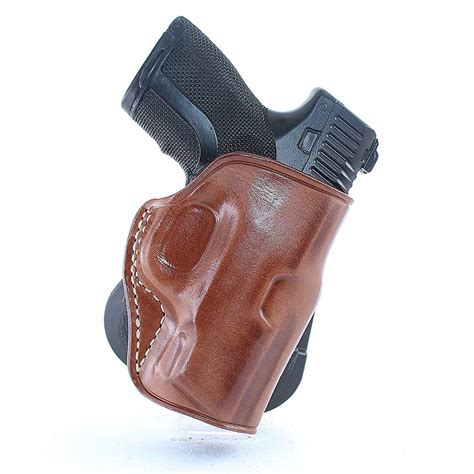 Leather Paddle Holster Fits Beretta APX Carry 9mm 3’’BBL, Right Hand ...