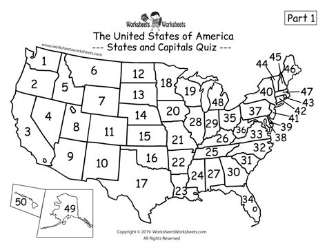 Free Printable Homeschool Geography Worksheet