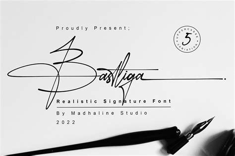 Bastliga Realistic Signature Font – Free Design Resources