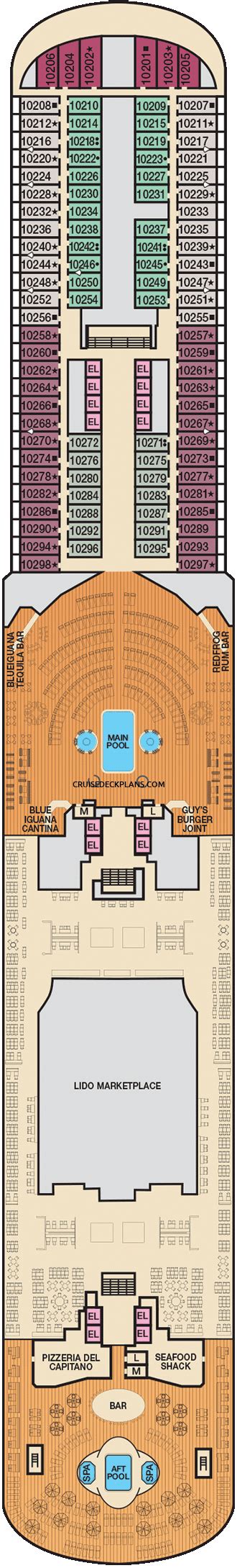 Carnival Panorama Deck 10 Deck Plan Tour