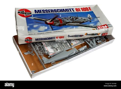 The classic 1/24th scale airfix Messerschmitt Me-109 plastic scale ...