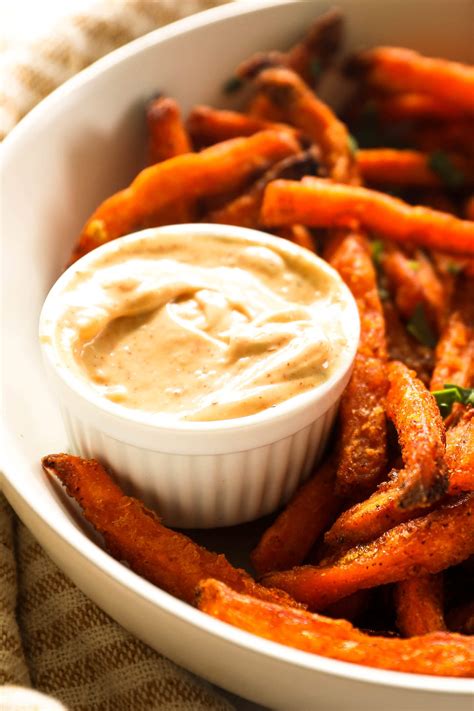 Creamy (Garlicky!) Sweet Potato Fries Dipping Sauce - Real Simple Good