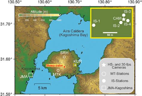 Mount Sakurajima Map