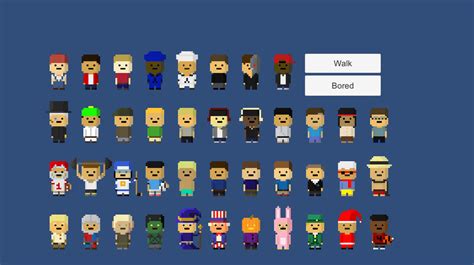 41 Animated Pixel Characters