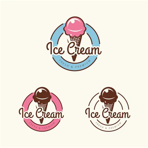 Ice Cream Shop Logo | Ice cream logo, Ice cream shop, Ice cream design