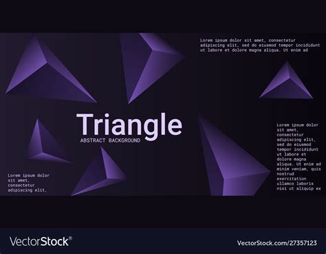 Abstract composition triangle Royalty Free Vector Image