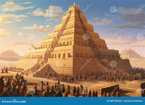 Sumerian Majesty: Ziggurats & Sacred Temple Rites Stock Illustration ...