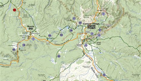 Yellowstone Hiking Trails Map - Hiking In Map